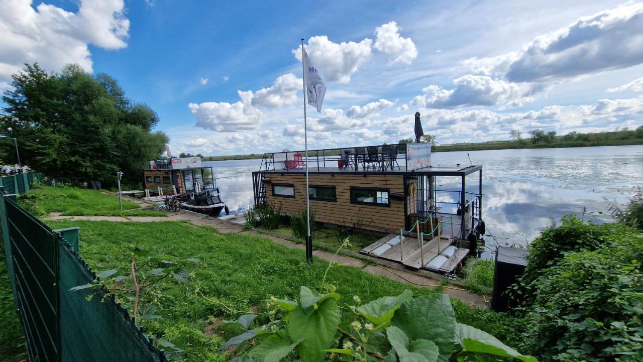ホテル Hausboote Unteres Odertal Hausboot Kranich シュヴェット エクステリア 写真